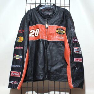 Vintage NASCAR Chase Authentics Wilson Leather Tony Stewart Home Depot Jacket XL